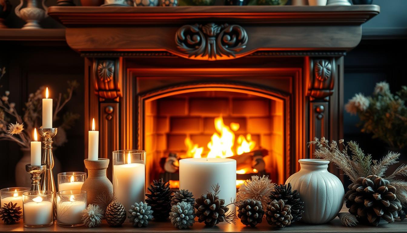 creative fireplace decor