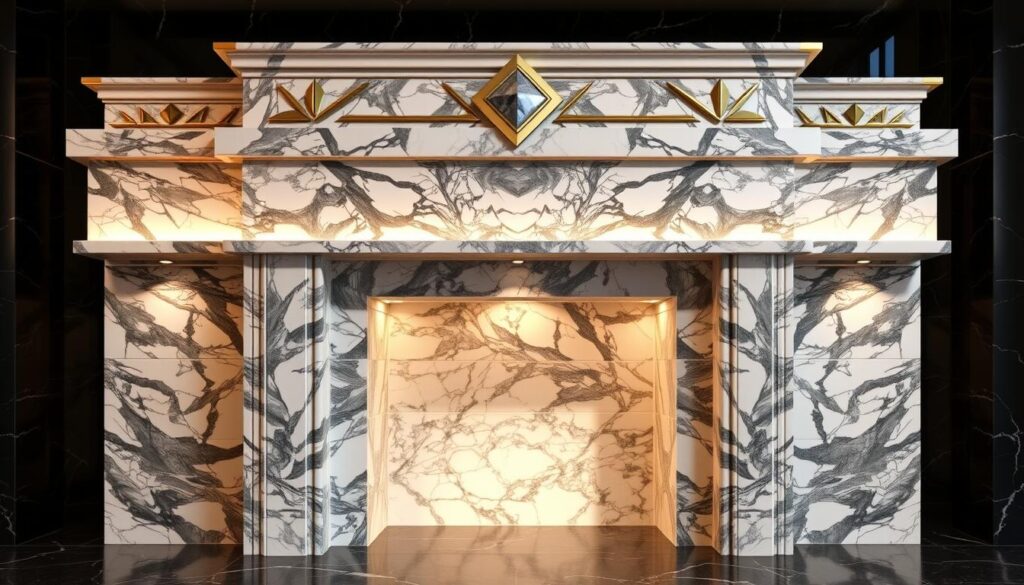 marble fireplace design