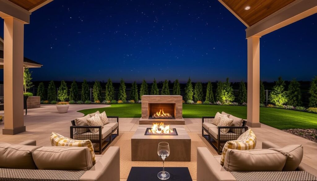 space planning for fire features