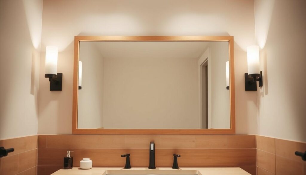 bathroom mirror placement bathroom mirror placement