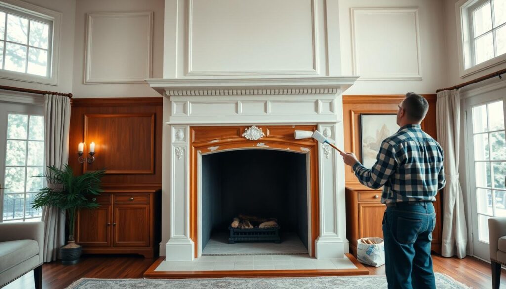 painting fireplace trim painting fireplace trim