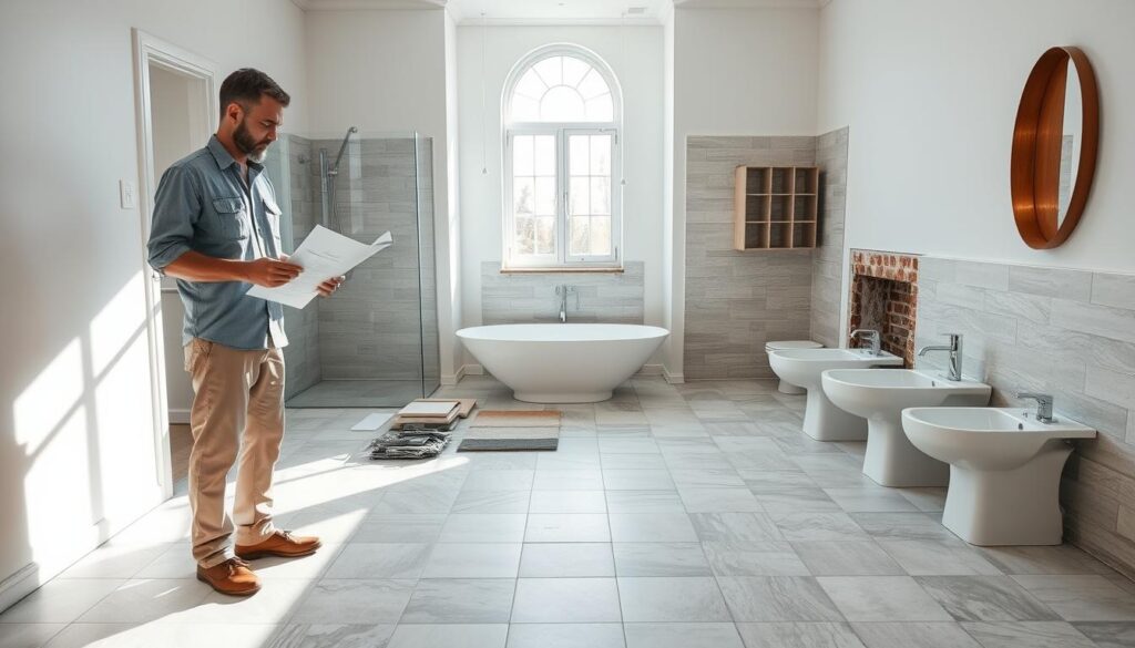 bathroom remodeling process