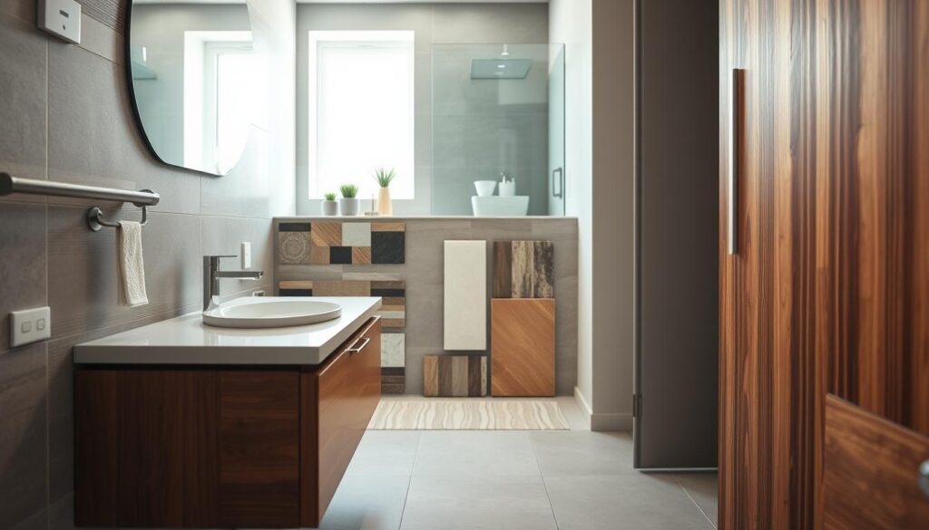 tile and vanity options for bathroom